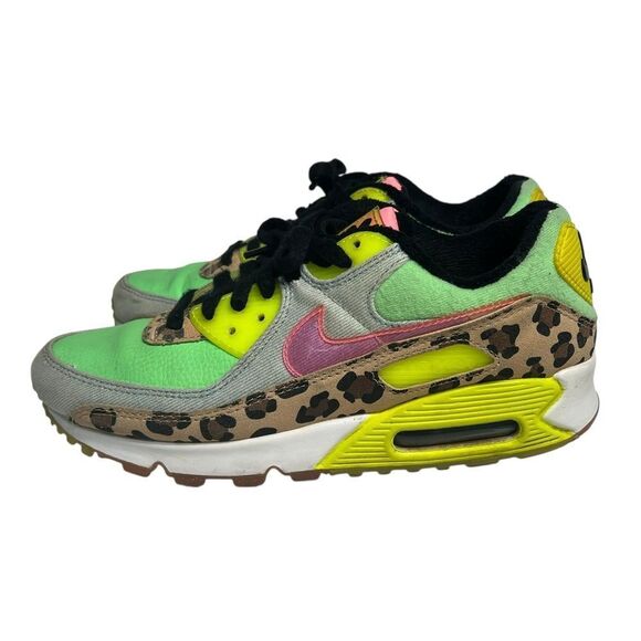 Nike Air Max 90 LX Illusion Dancefloor Green LUX CW3499-300 Women’s Size 8.5 - Picture 2 of 10